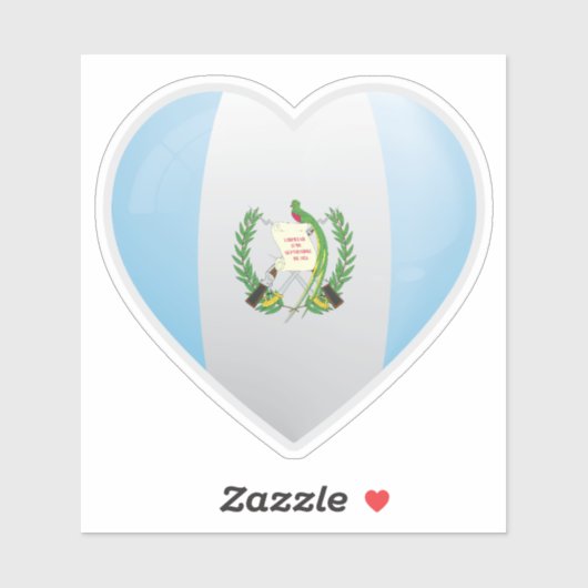 Liebe Guatemala Aufkleber (Blatt)