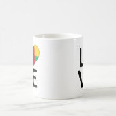Liebe - Guinea Bissau-Flagge Kaffeetasse (Mittel)
