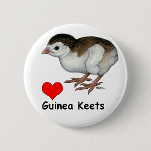Liebe Guinea Keets Button