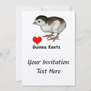 Liebe Guinea Keets Einladung