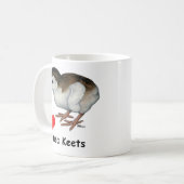 Liebe Guinea Keets Kaffeetasse (Vorderseite Links)