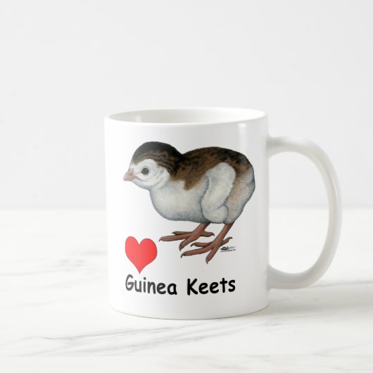 Liebe Guinea Keets Kaffeetasse (Rechts)