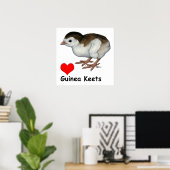 Liebe Guinea Keys Poster (Heimbüro)