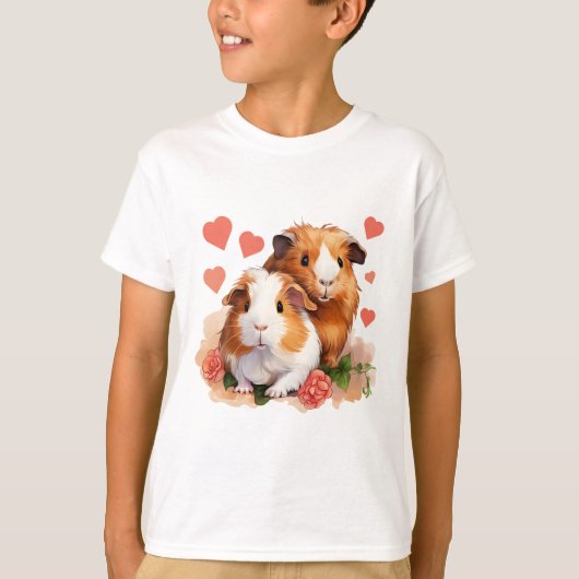 Liebe Guinea Schweine Kinder T-Shirt (Vorderseite)