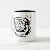 Liebe Guinea Schweinemusik Cup Zweifarbige Tasse (Vorderseite Links)