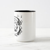 Liebe Guinea Schweinemusik Cup Zweifarbige Tasse (Mittel)