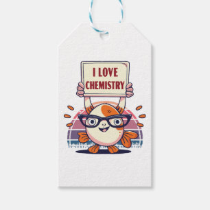 Liebe Guppys und Chemie Geschenkanhänger