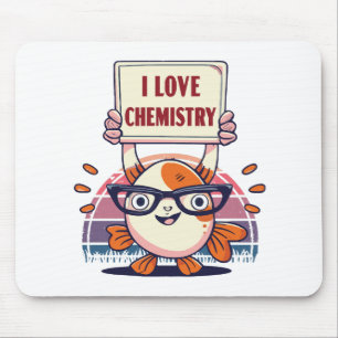 Liebe Guppys und Chemie Mousepad