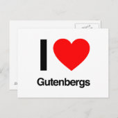 Liebe Gutenberger Postkarte (Vorne/Hinten)