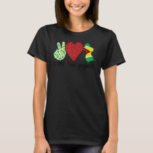 Liebe Guyana Proud Guyana Flag Guyanese Roots T-Shirt