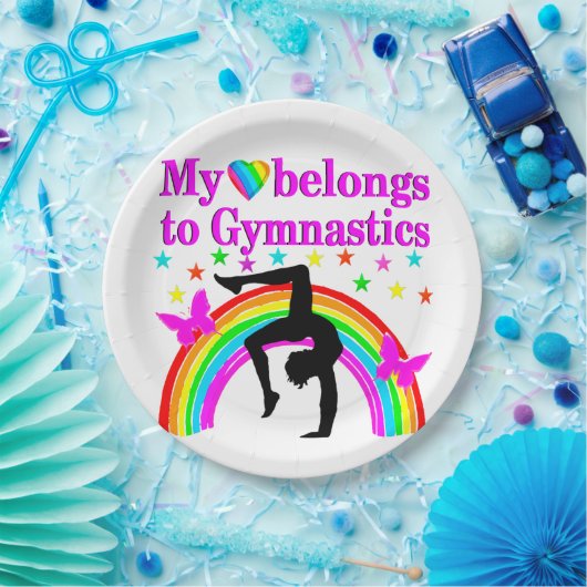 LIEBE GYMNASTICS FÜR IMMER PAPPTELLER (Party)