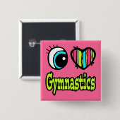 Liebe Gymnastik am rechten Auge Button (Vorne & Hinten)