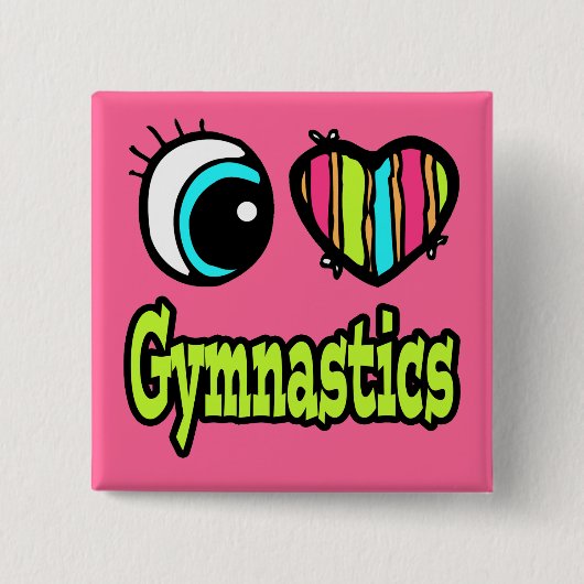 Liebe Gymnastik am rechten Auge Button (Vorderseite)