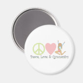 Liebe Gymnastik blonde Magnet (Vorderseite/Rückseite)