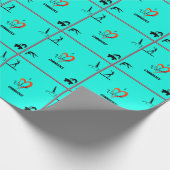 Liebe Gymnastik Events Girl's Geschenkpapier (Ecke)