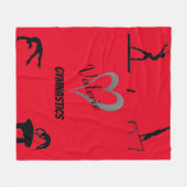 Liebe Gymnastik Events Girls Valle Blanka Fleecedecke (Vorderseite (Horizontal))