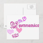 Liebe Gymnastik Postkarte (Vorne/Hinten)