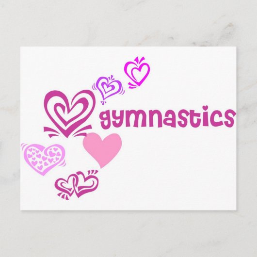 Liebe Gymnastik Postkarte (Vorderseite)