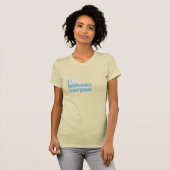 Liebe habeas corpus blau auf Creme T-Shirt (Vorne ganz)