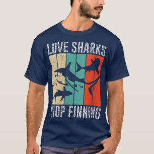 Liebe-Haifische für Frauen beenden das Finden von T-Shirt