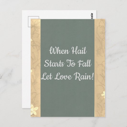Liebe Hail & Rain Postkarte (Vorne/Hinten)