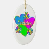 Liebe-Häkeln Keramik Ornament (Rechts)