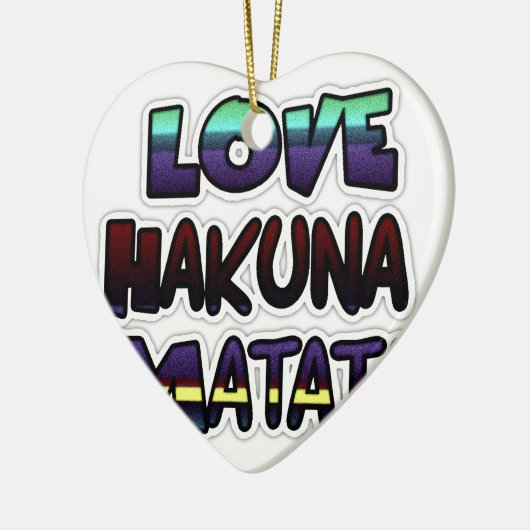 Liebe Hakuna Matata Geschenke Keramikornament (Links)