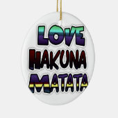 Liebe Hakuna Matata Geschenke Keramikornament (Rechts)