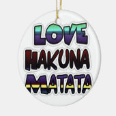 Liebe Hakuna Matata Geschenke Keramikornament (Links)