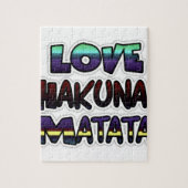 Liebe Hakuna Matata Geschenke Puzzle (Vertikal)