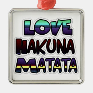 Liebe Hakuna Matata Geschenke Silbernes Ornament