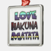 Liebe Hakuna Matata Geschenke Silbernes Ornament (Links)