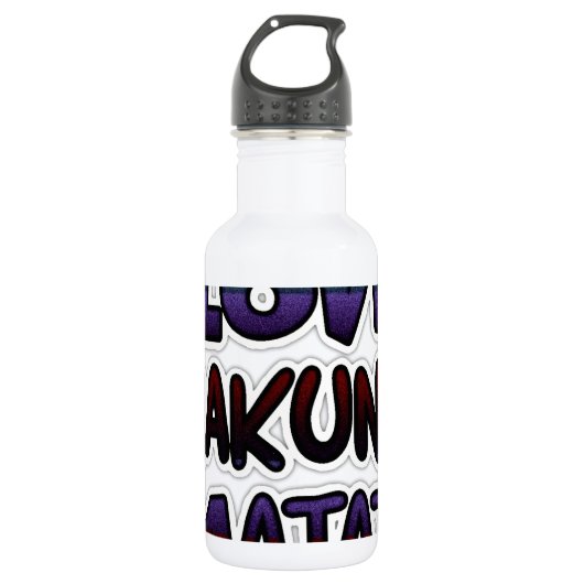 Liebe Hakuna Matata Trinkflasche (Vorderseite)