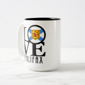 LIEBE Halifax 15oz Zweifarbige Tasse (Vorderseite Links)