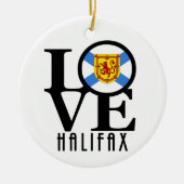 LIEBE Halifax Nova Scotia Keramik Ornament (Vorne)