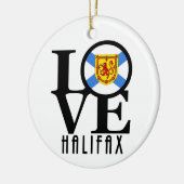 LIEBE Halifax Nova Scotia Keramik Ornament (Links)