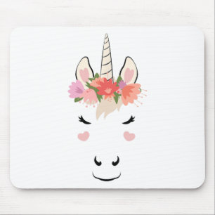Liebe Halloween Kostümfluss im Einhorngesicht Mousepad