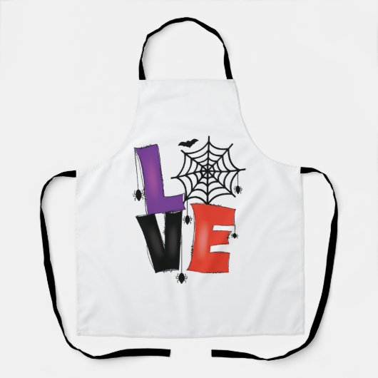Liebe Halloween Schürze (Vorderseite)