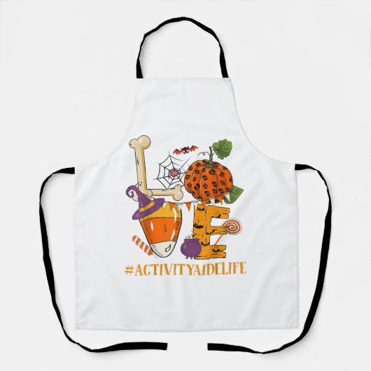 Liebe Halloween Schürze (Vorderseite)