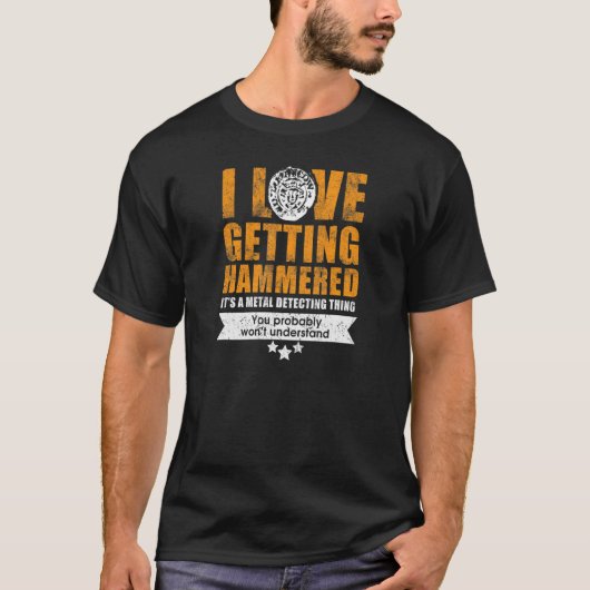 Liebe Hammermünzen Coole Detektoristen Hammercoi T-Shirt (Vorderseite)