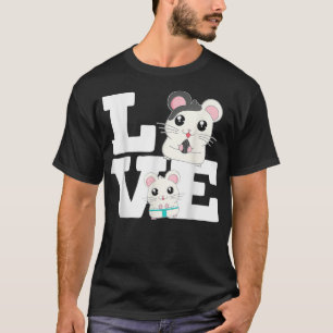 Liebe Hammy Hamster Eigentümer Fluffy Rodent Pet L T-Shirt