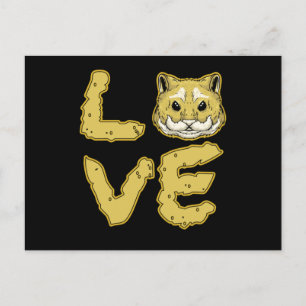 Liebe Hamster Rodent Lover Pet Besitzer Tiergesche Postkarte