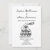 Liebe Hand Drawn Wedding Einladung (Vorderseite)