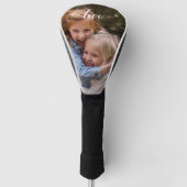 Liebe Handgeschriebene Fotovorlagen Geschenkfamili Golf Headcover (Vorderseite)