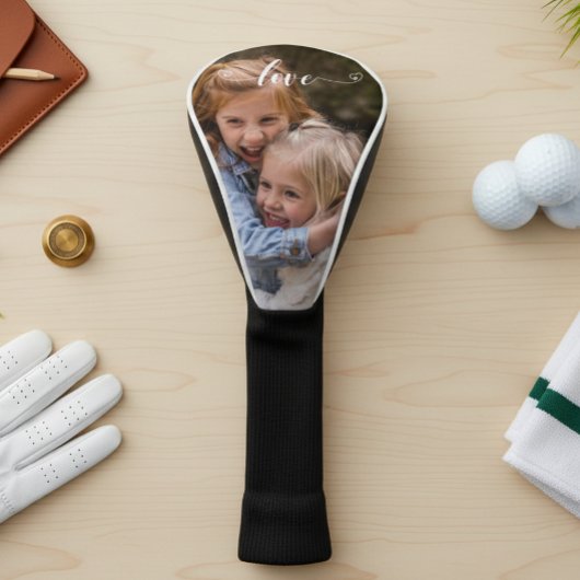 Liebe Handgeschriebene Fotovorlagen Geschenkfamili Golf Headcover