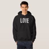 Liebe Handgeschriebene Liebe Hoodie (Vorne ganz)