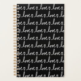 Liebe handgeschriebener Valentinstag Notizbuch Pla Planer