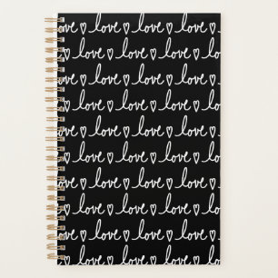 Liebe handgeschriebener Valentinstag Notizbuch Pla Planer