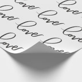 Liebe HandLettering Kalligraphie Geschenkpapier (Ecke)