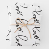 Liebe HandLettering Kalligraphie Geschenkpapier Set (Beispiel)